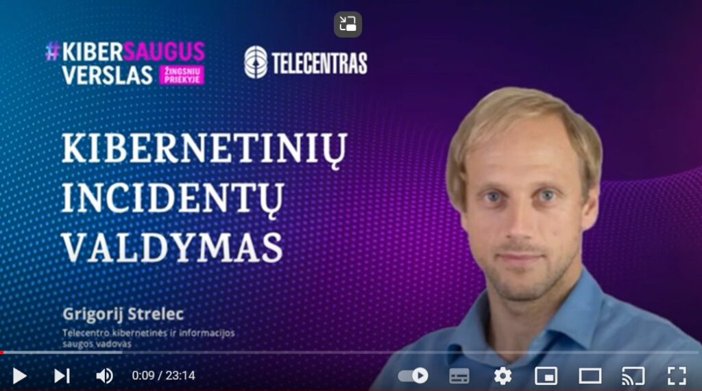 Telecentro eksperto paskaita „Verslo žinių” konferencijoje
